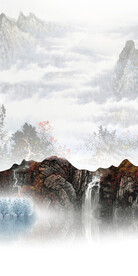 中式 新清晰玄关画 TiF分层