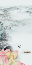 极简 中式意境玄关Tif分层