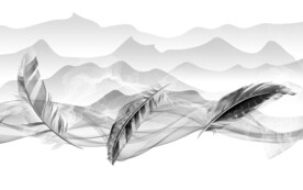 现代 灰色高档山水 TiF分层