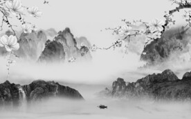 人气 灰色高档山水 TiF分层