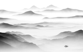 高清 高端简约山水 TiF分层