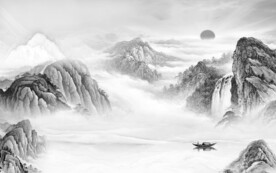 高雅 现代简约山水 TiF分层