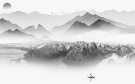 高端 现代简约山水 TiF分层