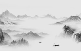 客厅 爆款灰色山水 TiF分层