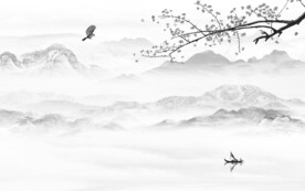 新传 极简高档山水 Tif分层