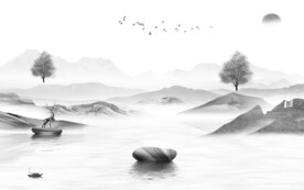 高清 极简高档山水 Tif分层