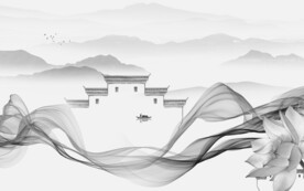 新传 大气灰色山水 TiF分层