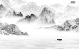 素雅 大气灰色山水 TiF分层