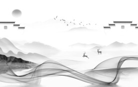 意境 新品灰色山水 TiF分层