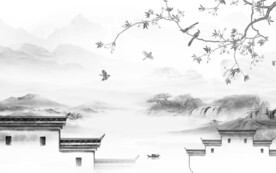 爆款 新品灰色山水 TiF分层