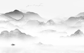 高档 新品灰色山水 TiF分层