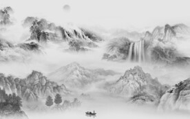 别墅 奢雅灰色山水 TiF分层