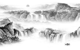 人气 新品高端山水 TIF分层