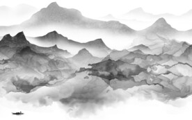 爆款 灰色新山水画 TiF分层