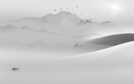 最新 爆款灰色山水 TiF分层