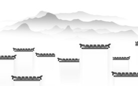 高清 高端灰色山水 TiF分层