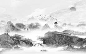 高端 中式最新山水 TiF分层