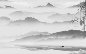 现代 中式最新山水 TiF分层