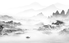 最新 轻奢灰色山水 TiF分层