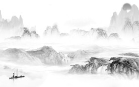 爆款 高档清晰山水 TiF分层