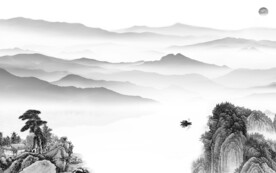 简约 高档清晰山水 TiF分层