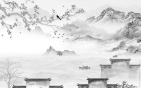 新传 现代客厅山水 TiF分层