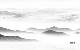 新传 中式灰色山水 TIF分层