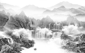 高档 高端灰色山水 tiF分层