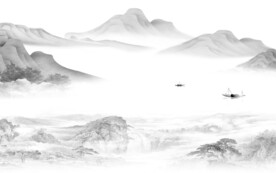 大气 高端灰色山水 tiF分层