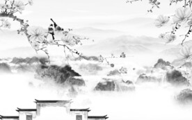 新品 高档灰色山水 TiF分层