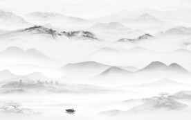 最新 高档灰色山水 TiF分层