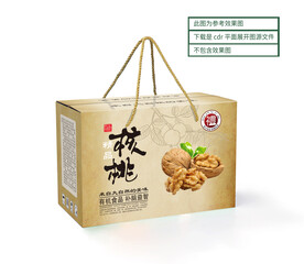 核桃包装 平面展开图