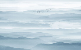 巨幅山水画背景墙