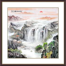 江山如画旭日东升