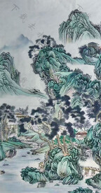 仿古山水画