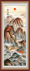 江山如画泰山图五岳独尊