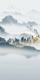 简约 玄关中式新画 TiF分层