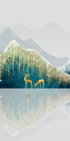 爆款 清晰新玄关画 Tif分层