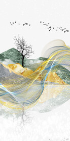 简约 爆款玄关框画 Tif分层