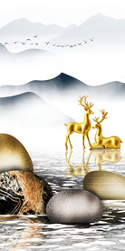 新传 新高档玄关画 Tif分层