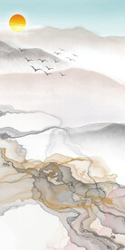 中式 高雅高清玄关 TIF分层