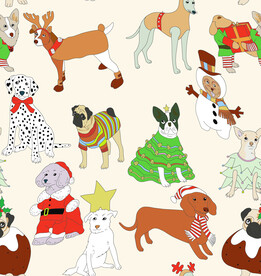 狗 家居服 数码印花