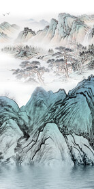 中式 玄关高雅新画 Tif分层