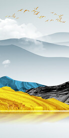 蓝色 简奢玄关新图 TiF分层