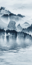 蓝色 清晰新品玄关 TIF分层