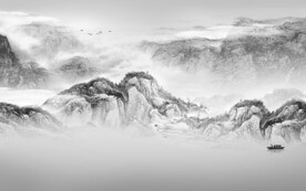 奢雅 新品灰色山水 TiF分层