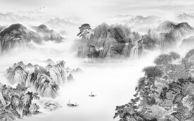 大气 新品灰色山水 TiF分层