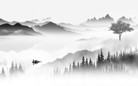 新传 简约灰色山水 TiF分层