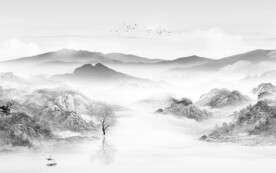 高雅 灰色高档山水 TiF分层