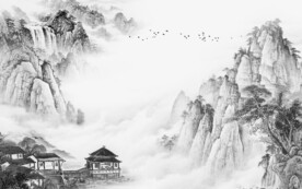 淡雅 灰色新品山水 TiF分层